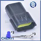 5 Sets 3 Pin Female Or Male Auto Waterproof Wire Connector Plug Car Sealed Truck Socket 174359-2 174357-2 For 1JZ-GTE 2JZ-GTE