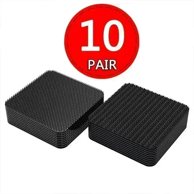 1-100pcs Carpet Fixing Stickers Car Foot Mat Tape Anti-Slip Self Adhesive Fastener Sofa Bed Sheet Clips Retention Grips