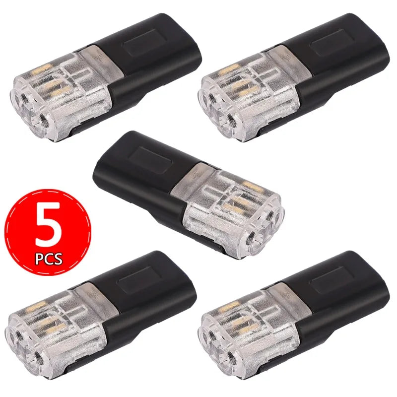 2 Pin Way Plug Wire Cable Snap Connectors Waterproof Electric Wire Double-Wire Plug-In Connector with Locking Buckle