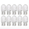10 Pcs 5/21W Clear Glass Turn Signal Stop Brake Tail Light Bulbs LED Turn Singal Light Reverse Brake Backup Lamp Tail Light