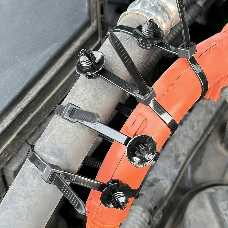 Car Clamp Fastener Screw Replacement Automotive Cable Tie Buckle Wire Management Fender Trunk Engine Skid Plate Tools 10pcs