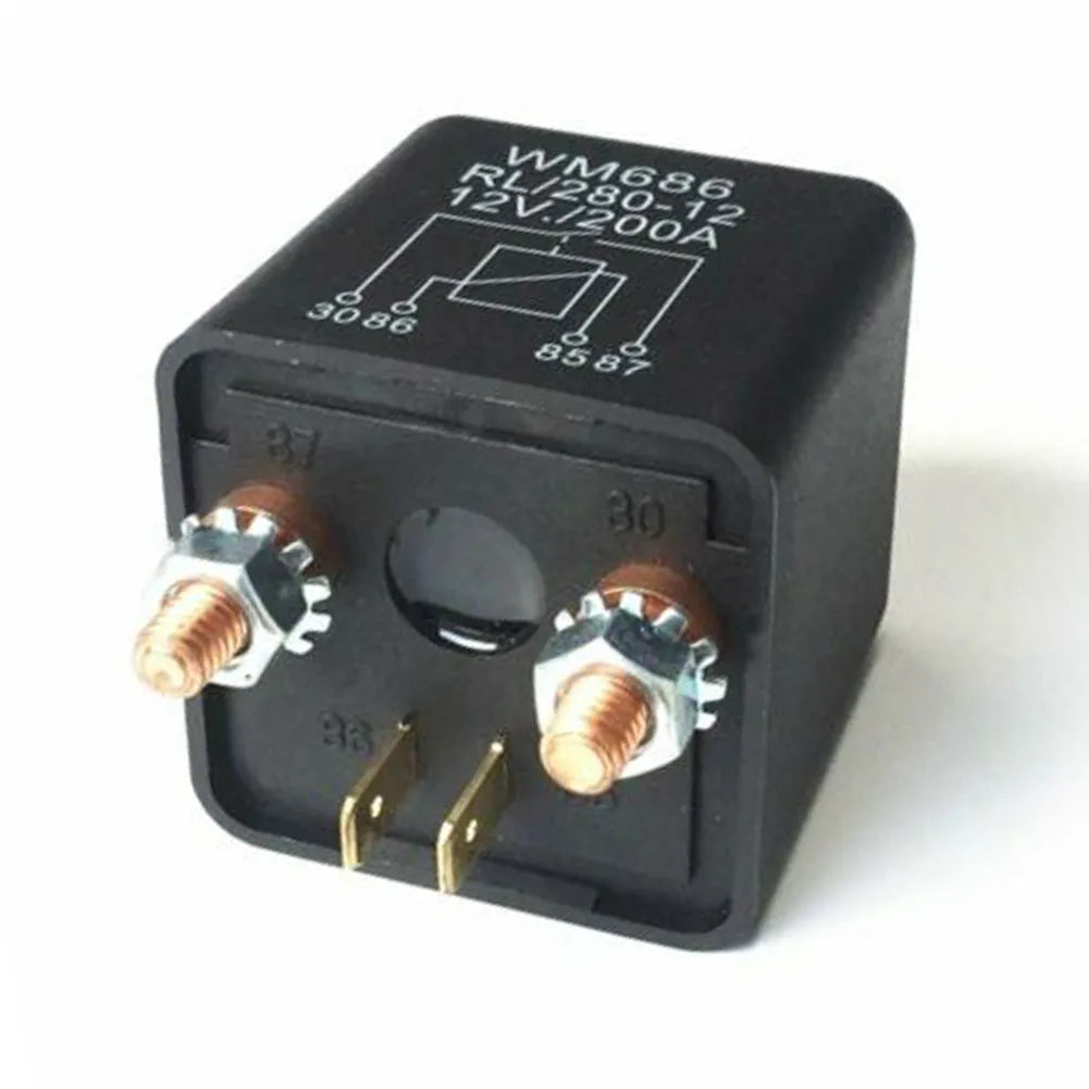 4 Pin Over 200A 12V Dual Battery Isolator Relay Start On Or Off Remote Control Battery Disconnect Isolator Switch