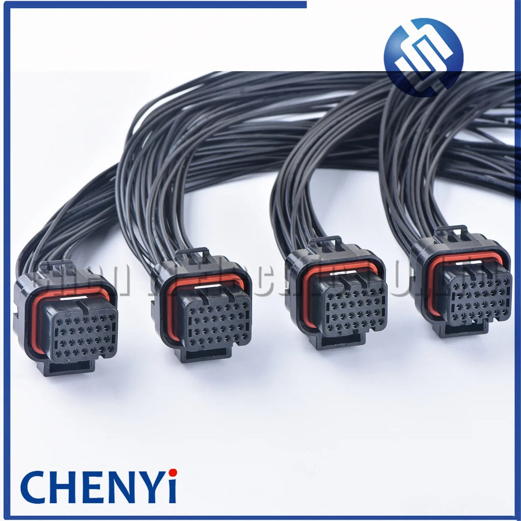 26 Pin Auto ECU Computer Connector Oil Gas Electrical Plug 3-1437290-7 3-1437290-8 1473416-1 1473416-2 With 30cm Wires