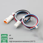 10Set JST Type Small Current Waterproof Connector JST02R/02T LED Male and Female Butt Terminal With 15 Wire Plug 02T-JWPF-VSLE-S