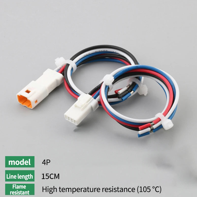 10Set JST Type Small Current Waterproof Connector JST02R/02T LED Male and Female Butt Terminal With 15 Wire Plug 02T-JWPF-VSLE-S