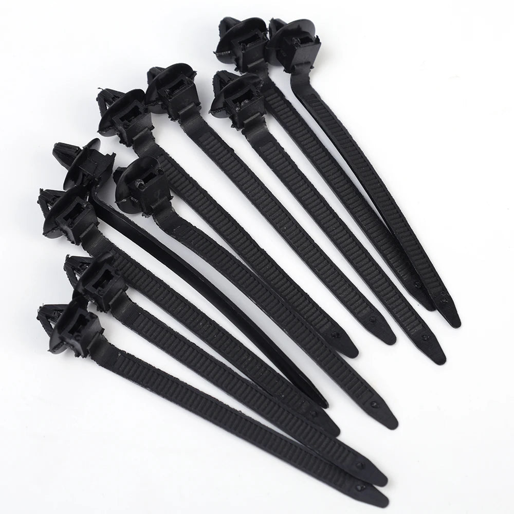 20/10Pcs Nylon Car Tie Wrap Cable Fixed Fasteners Clips Car Cable Fastening Strap Wire Band Tie Wrap Zip Tie Auto Fastener 9.5cm