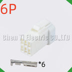 6 Pin Auto Waterproof Electronic Connector Wire Harness Butt Plug For 06R-JWPF-VSLE-S 0...