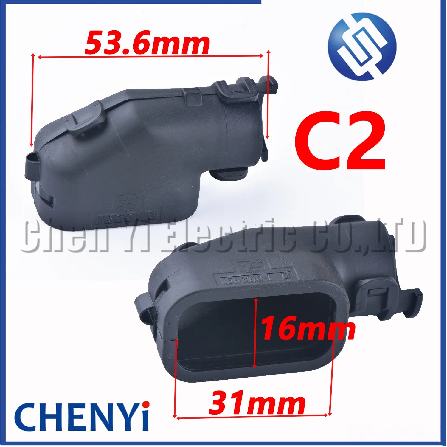 Connector electric wire back cover protective shell Fixed Wire Group Bent Tail Buckle 1670057-1 1670364-1 1563110-1 1670865-1
