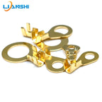 50pcs Circular terminal block 4.2/5.2/6.2/8.2 connection nose for battery terminals. 0.8mm thick, pure copper.