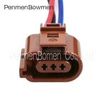 1 Set 3 Pin Auto Daytime Running Light Electrical Cable Connectors Female Wire Harness Plug 3B0973703A for Magotan A4 A6
