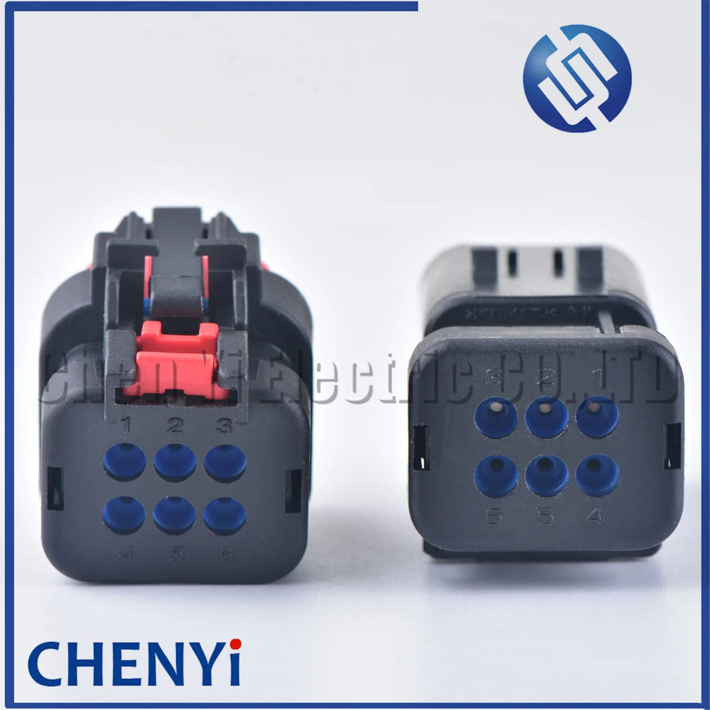 1 set 6 Pin 1.5mm Series male female Auto Waterproof Connector Camshaft Sensor Plug 776434-1 776433-1 For Carter Excavator