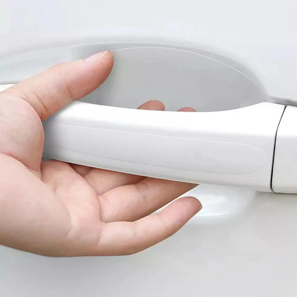 Car Door Bowl Handle clear Protective 8/4Pcs Stickers Universal Invisible transparent car Anti-collision Protection Strip Tools