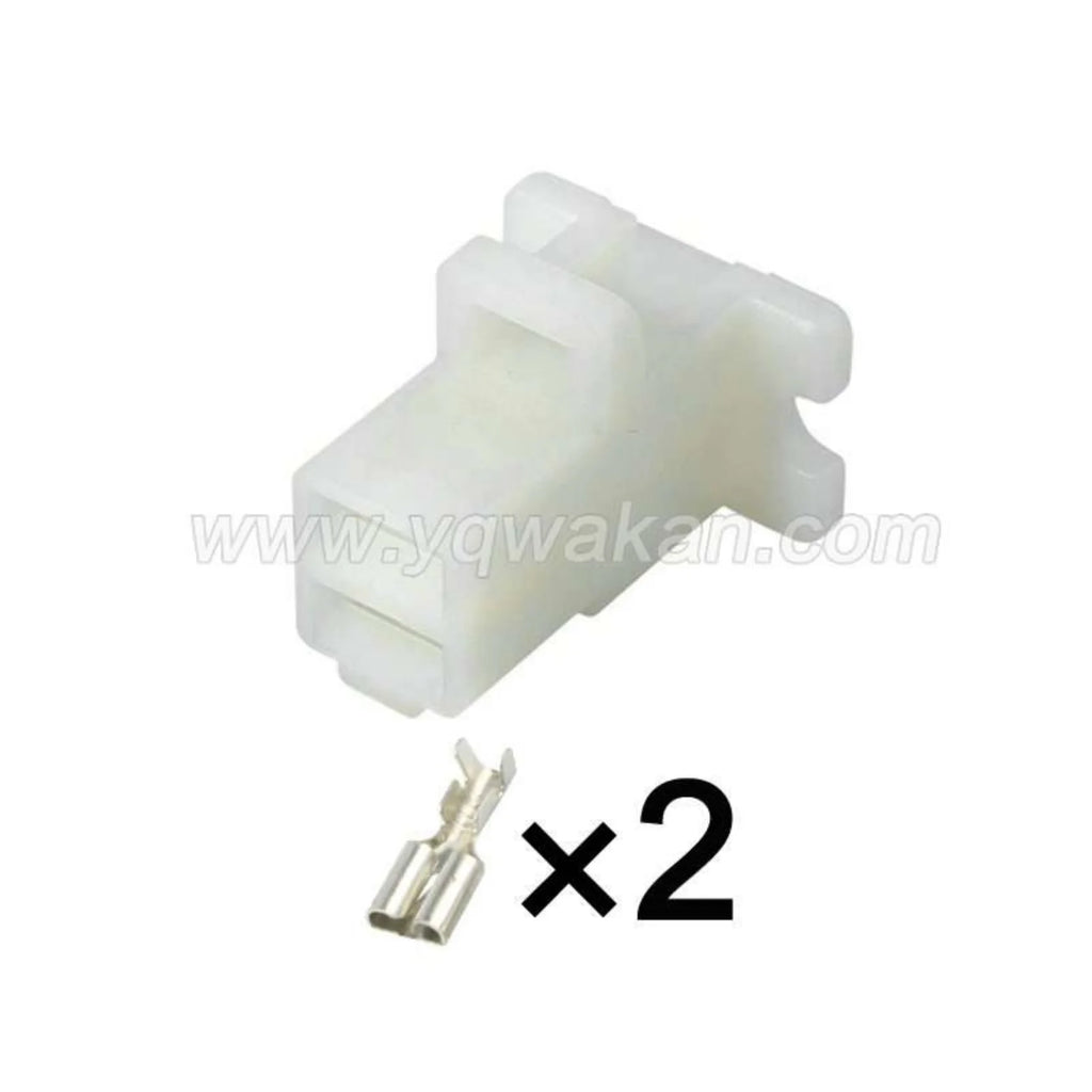 2PIN Connector Unsealed 6.3mm Series Male Female Connectors Auto Motorcycle Wiring 6120-3523 6110-4623