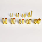 40Pcs Gold-Plated Bullet Banana Connectors, 2–8mm Pure Copper Plug Set for RC Brushless Motor & ESC Wiring