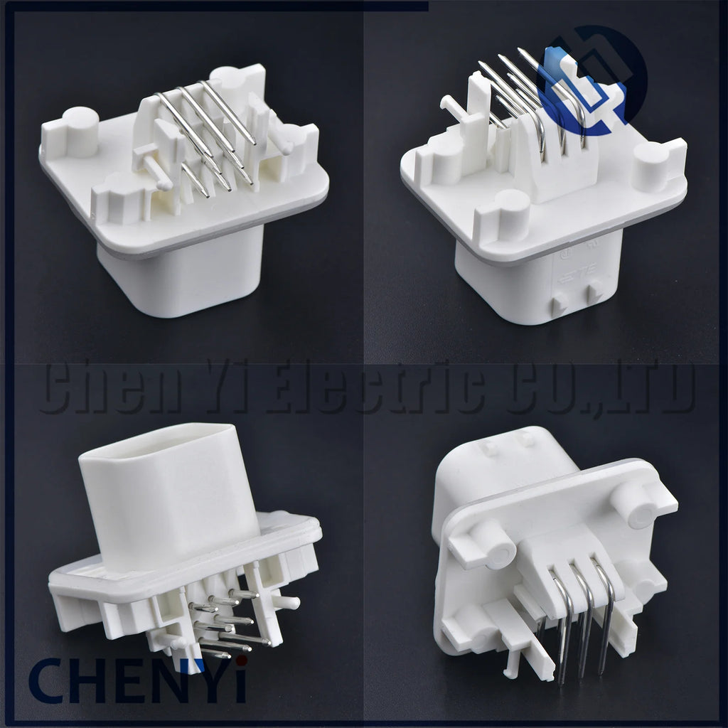 White 8 Pin Male or Female Waterproof Automotive ECU Connector EPEC PCB Wire harness plug 776286-2 776276-2 776280-2 With Pins