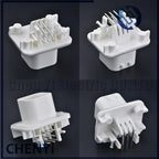 White 8 Pin Male or Female Waterproof Automotive ECU Connector EPEC PCB Wire harness plug 776286-2 776276-2 776280-2 With Pins