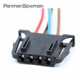 1 Pcs 4 Pin Car Door Woofer Plug Brake Light Tail Lamp Electronic Connector Wire Harness Cable 4D0972704 For A4