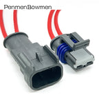 1 Set 2 Pin 2.8mm Car Oil Injector Electrical Cable Connectors Waterproof Female Male Wire Harness Plug 47000EV2M