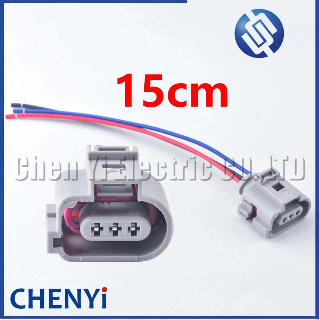 3 Pin Auto Connectors knock sensor camshaft position sensor high pressure oil pump Wire harness Plug 3B0973703 G 3B0 973 703G