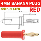 Pure Copper Gold-plated 4mm Banana Plug, Lantern Type, High Current 4mm Sound Box Speaker Wire, Banana Gold-plated Connector