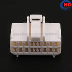 18pin female electrical wire harness plug unsealed plastic connector 6098-1164