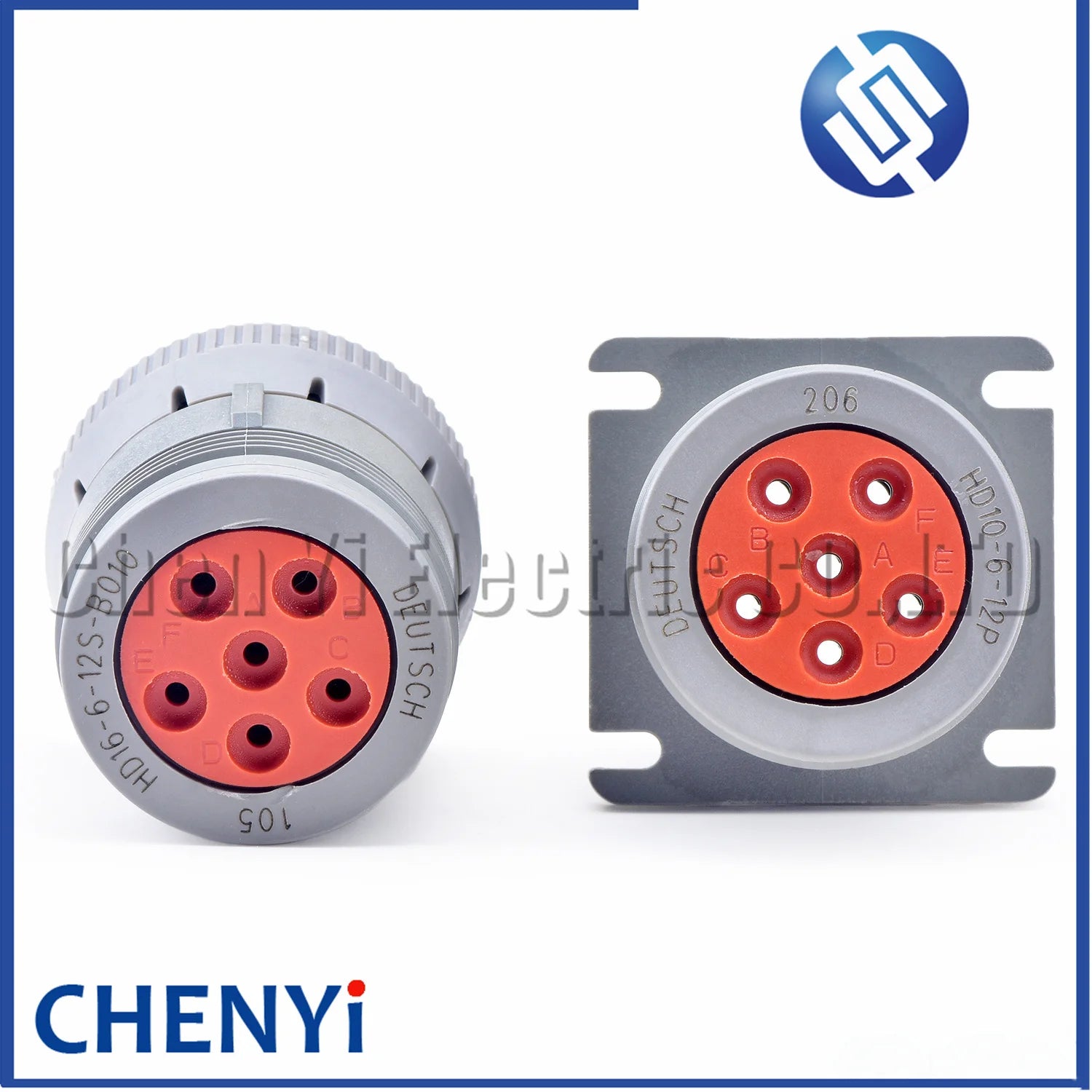 6 Pin 2.5mm series waterproof connector Plug HD16-6-12S-B010 HD10-6-12P HD10-6-12P-L HD10-6-12P-RU HD10-6-12P-AS For DEUTSCH