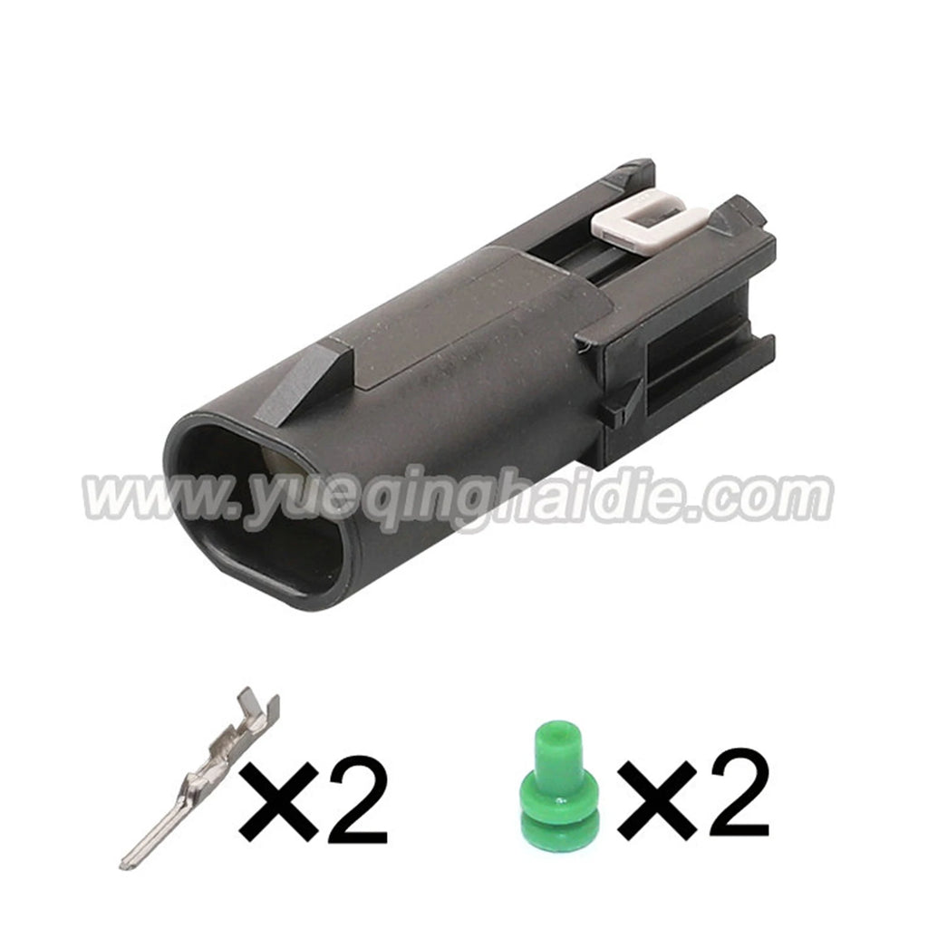 Delphi 2 Pin Connector Waterproof 1.5mm Male Female Connectors Automotive Terminal Wiring Harness Cable Socket 13543639 15449028