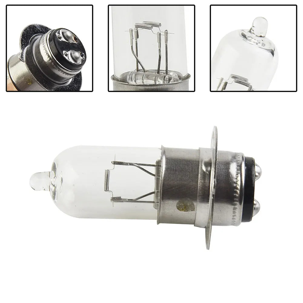 35W Motorcycle Headlight Halogen Bulb 12V Halogen Bulb 12V Super Bright H6 T19 P15D Motorcycle Headlight Bulbs Lamp
