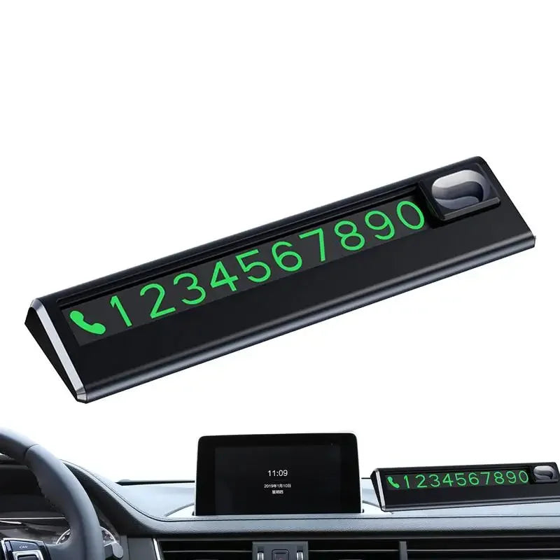 Car Park Stop Sign Universal Automobile Accessories Car Temporary Parking Card Phone Number Card Plate Telephone Number Amagi
