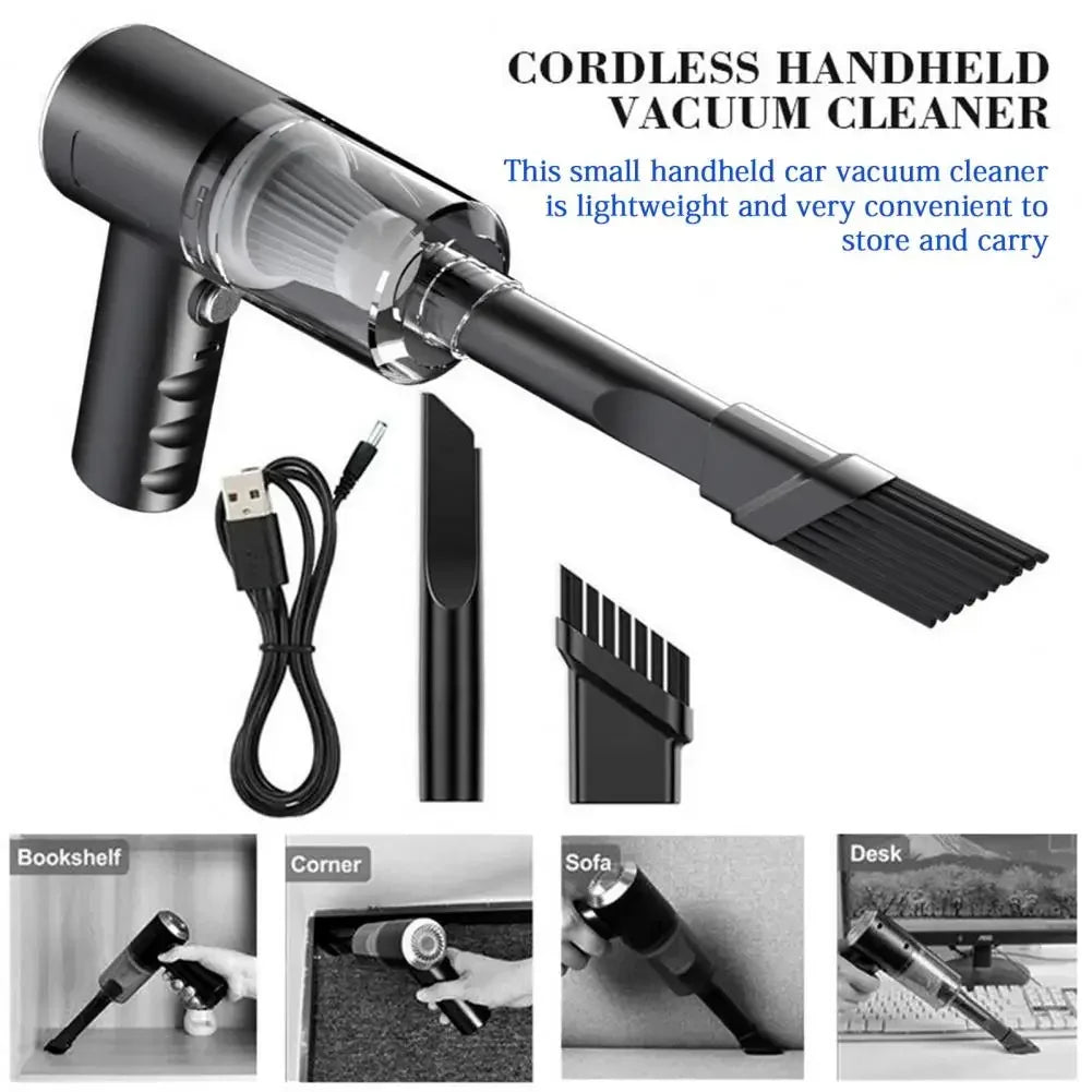 Car Vacuum Cleaner Powerful Cleaning Machine Handheld Car Vacuum Rechargeable Wireless Cleaner For Car Home Pet Hair Amagi