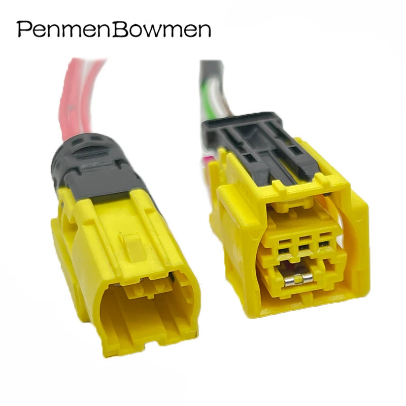 1 Set 3 Pin 4H0972773 Auto Side Safety Collision Sensor Electrical Cable Connectors Plug Connector Wiring Harness 4G0972783