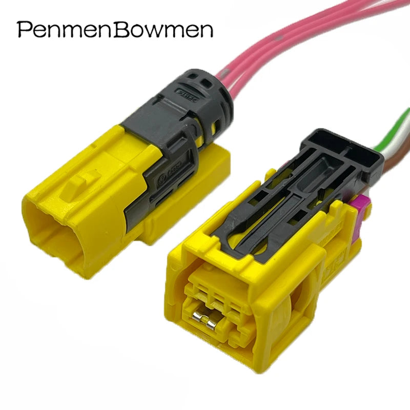 1 Set 3 Pin 4H0972773 Auto Side Safety Collision Sensor Electrical Cable Connectors Plug Connector Wiring Harness 4G0972783