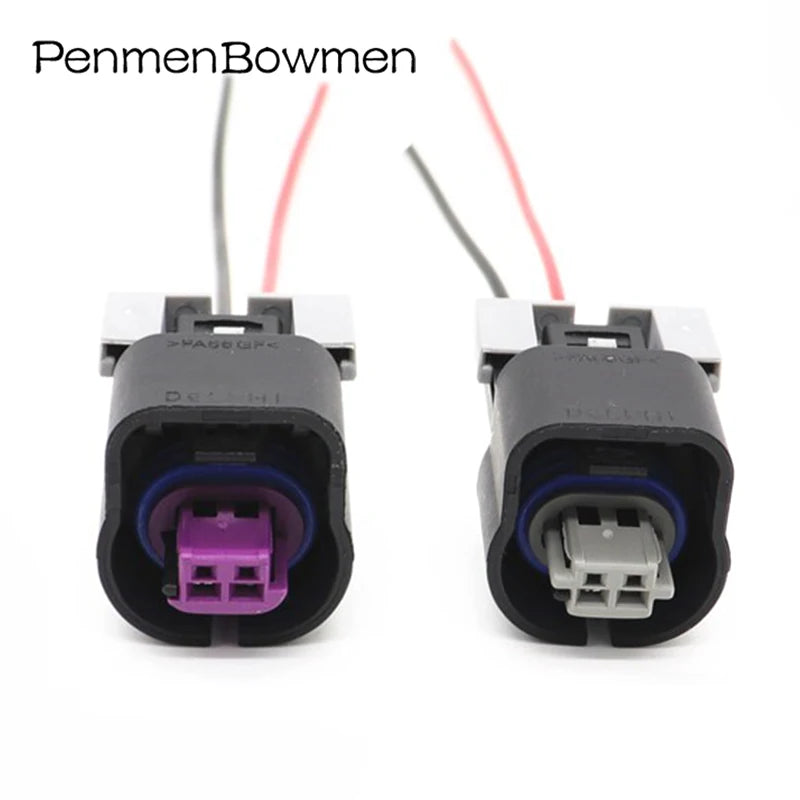 1 Set 2 Pin Car Camshaft Intake Exhaust VVT Solenoid Valve Electrical Connectors Wire Harness Plug for 15336004 15355319