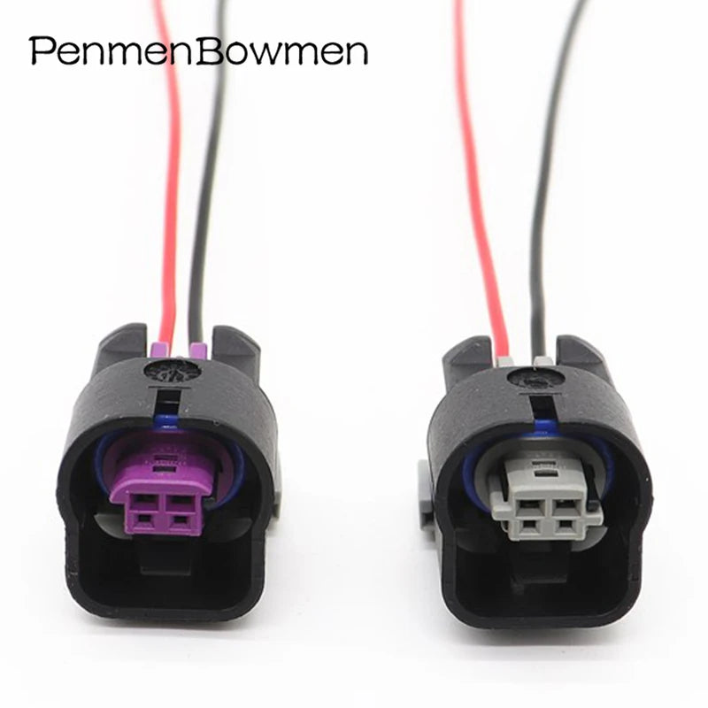1 Set 2 Pin Car Camshaft Intake Exhaust VVT Solenoid Valve Electrical Connectors Wire Harness Plug for 15336004 15355319
