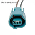 1 Set 2 Pin Auto Front Rear Fog Lamp Electrical Cable Connectors Waterproof Female Wire Harness Plug For 6189-0238